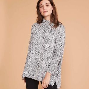 Lou&Grey LOFT Black and Gray Tunic 3/4 Sleeves